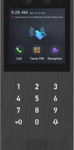 Akuvox Vandal resistant SIP Video Intercom with Kypad and 4inch touch screen