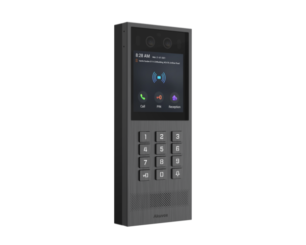 Akuvox Vandal resistant SIP Video Intercom with Kypad and 4inch touch screen