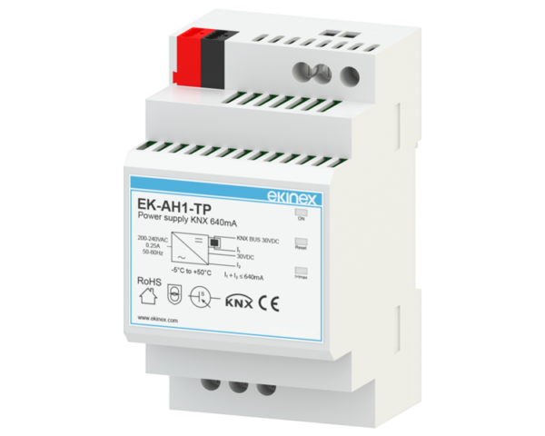 Ekinex KNX Bus power supply with auxiliary output 30 VDC - 640 mA