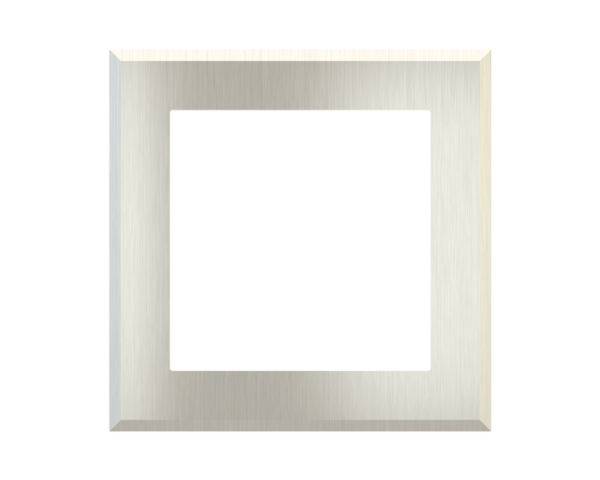 Ekinex Square magnetic plate (60x60 mm window) ERA serie Metal Warm Brass