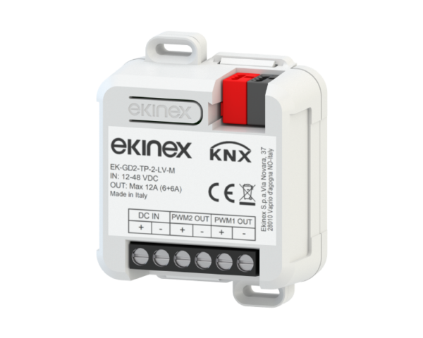 Ekinex Dimmer KNX 12/48 Vdc 2 monochromatic channels / 1 TW channel