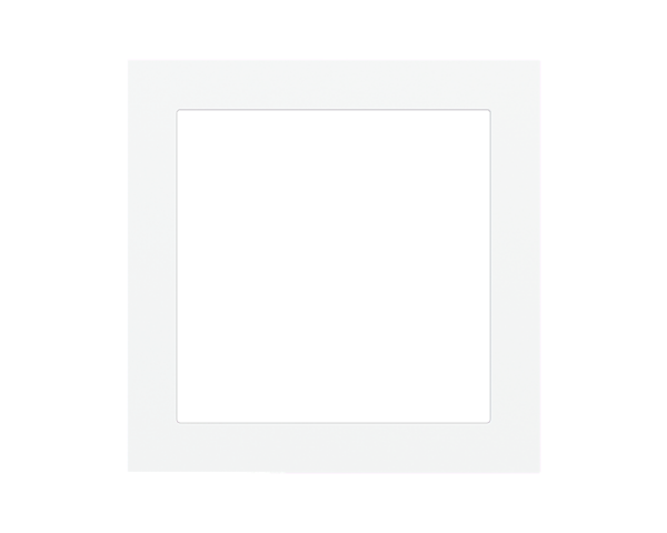 Ekinex Square Plate Surface (71/20Venti) (98x98) 1 window (55x55) Metal Brass 26