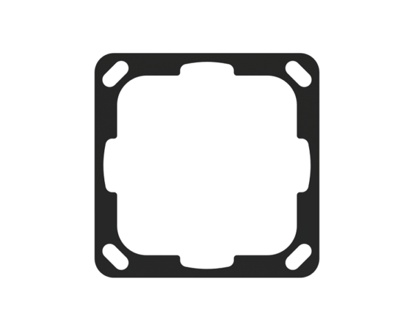 Ekinex Square mounting support for devices not supplied by Ekinex