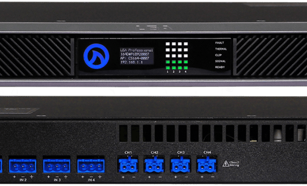 LEA LEA Dante Connect Series 164D Power Amplifier | 4-Channel x 160W