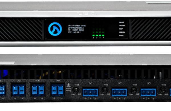 LEA LEA Dante Connect Series 354D Power Amplifier | 4-Channel x 350W