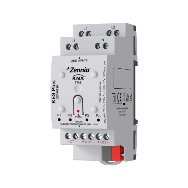 Zennio KES Plus. Compteur d'énergie électrique KNX