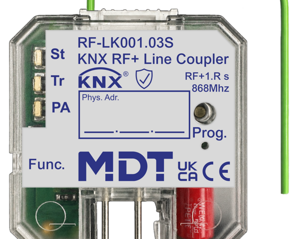 MDT Coupleur de ligne KNX RF+ radio, montage encastré, KNX Secure