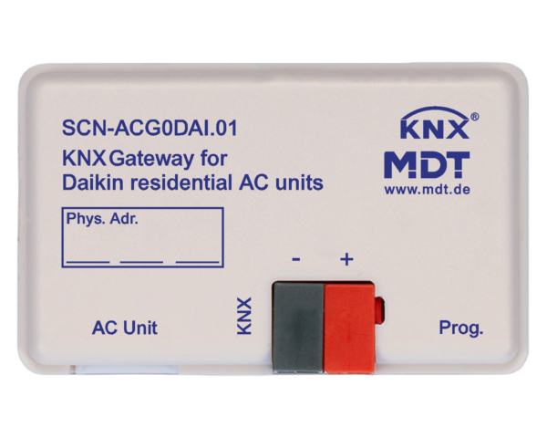 MDT Passerelle KNX pour climatiseurs résidentiels Daikin, montage encastré