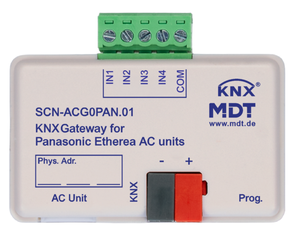 MDT Passerelle KNX pour climatiseurs Panasonic Etherea, montage encastré