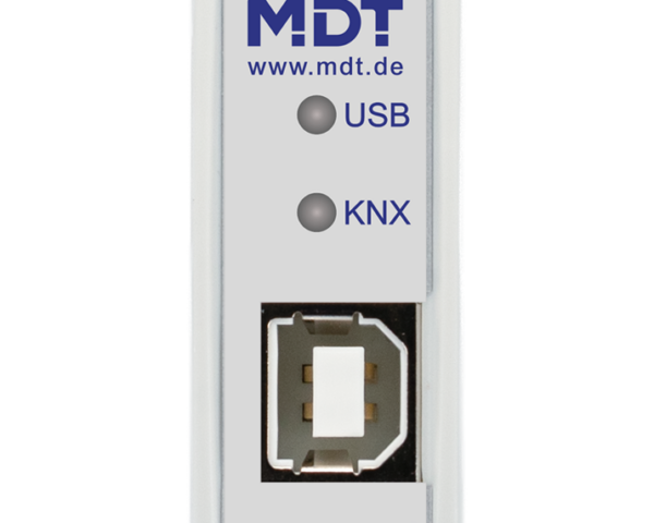 MDT Interface USB KNX, 1 module. Montage modulaire.
