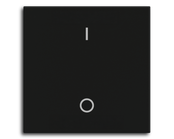 MDT Bascule MDT pour bouton-poussoir Light 55 Basic, 1 p. KNX, noir mat, commutation