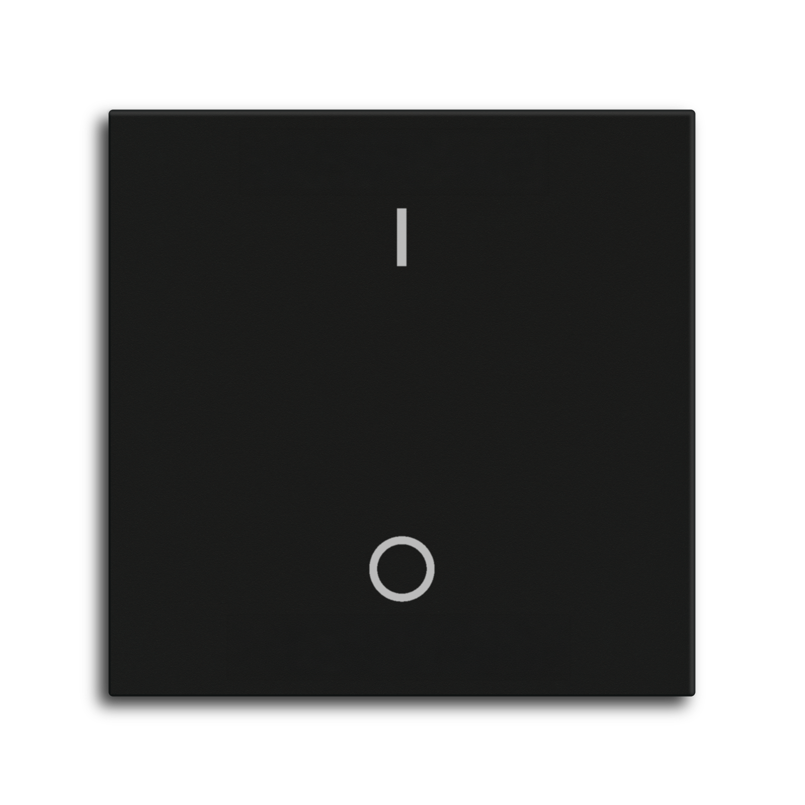 MDT Bascule MDT pour bouton-poussoir Light 55 Basic, 1 p. KNX, noir mat, commutation