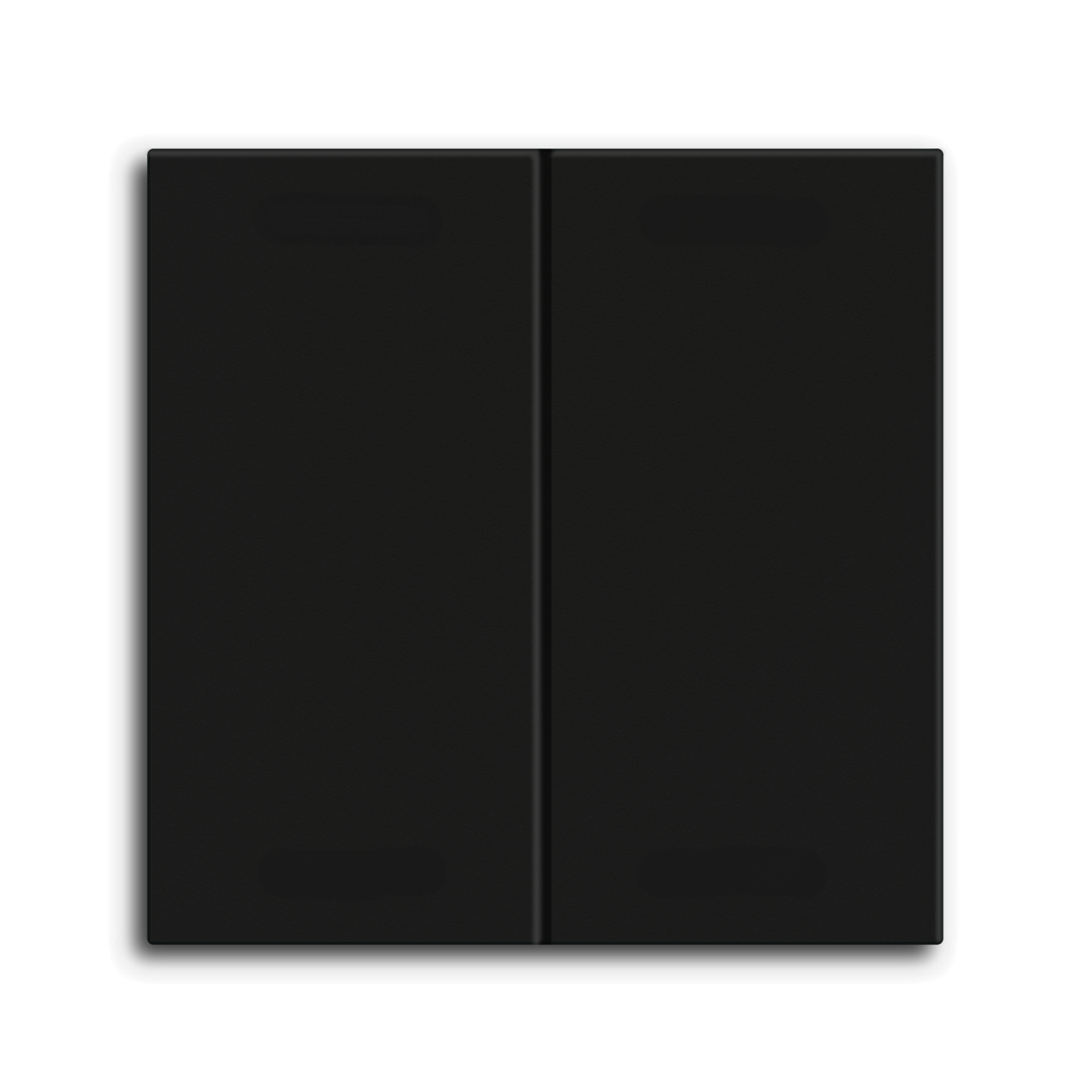 MDT Bascule MDT pour bouton-poussoir Light 55 Basic, 2p KNX, noir mat