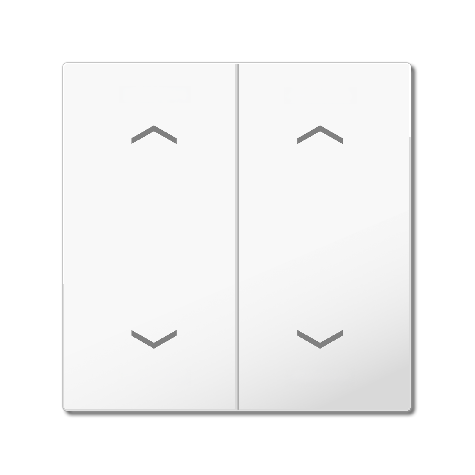 MDT Bascule MDT pour bouton-poussoir Light 55 Basic, 2p KNX, blanc brillant, store
