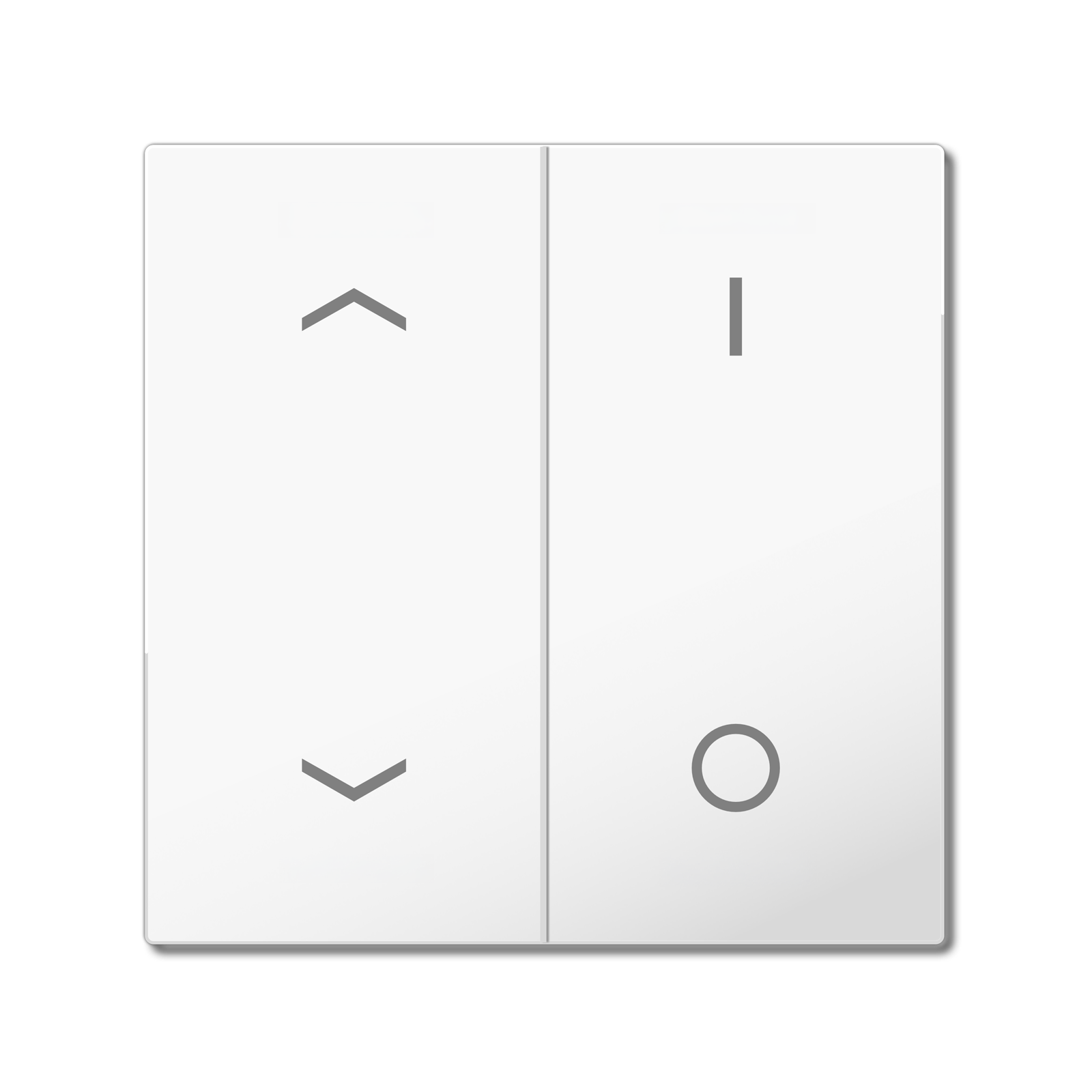 MDT Bascule MDT pour bouton-poussoir Light 55 Basic, 2p KNX blanc, store_commutation
