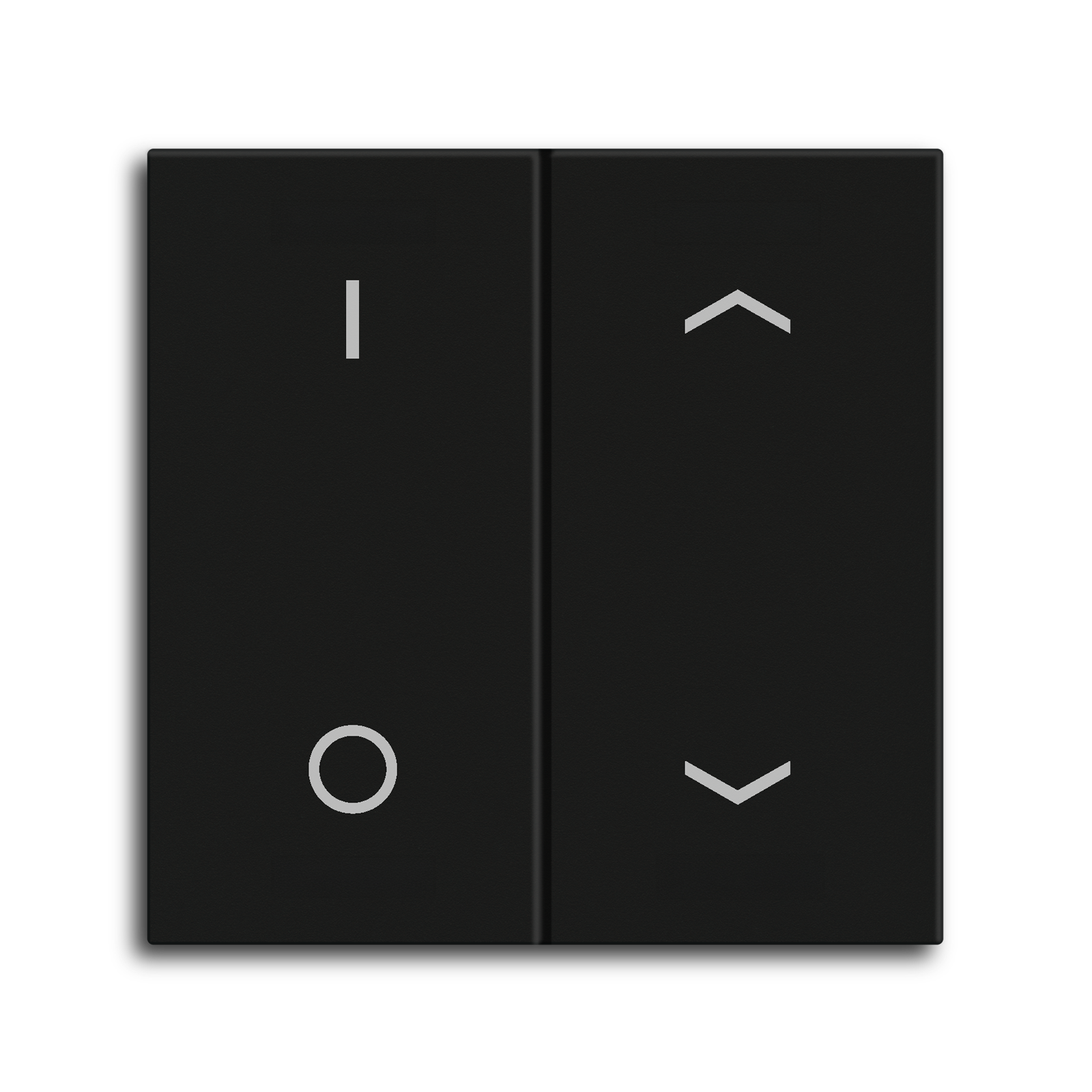 MDT Bascule MDT pour bouton-poussoir Light 55 Basic, 2p KNX, noir mat, commut._store
