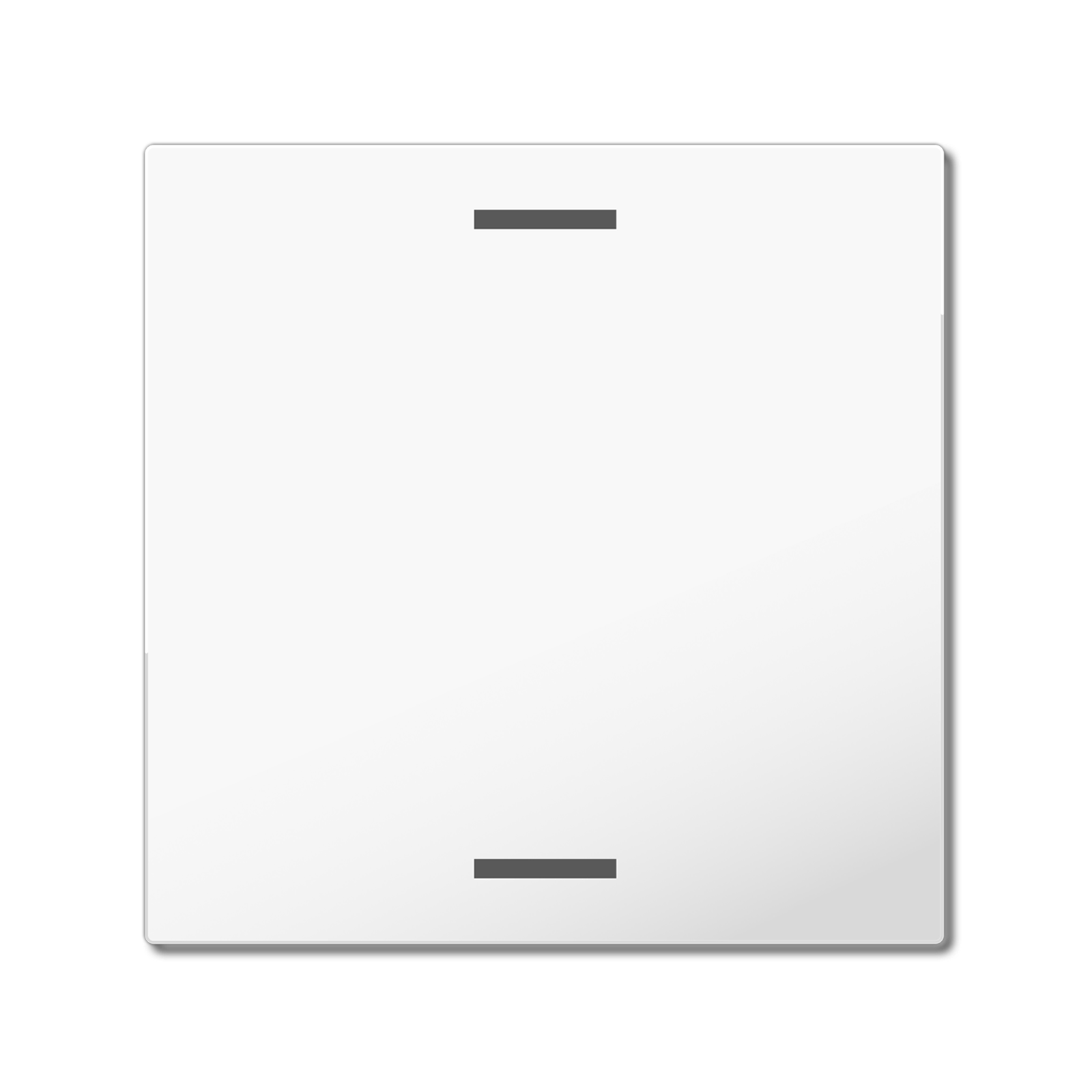 MDT Bascule MDT pour bouton-poussoir Light 55, 1 paire KNX, blanc brillant, neutre.