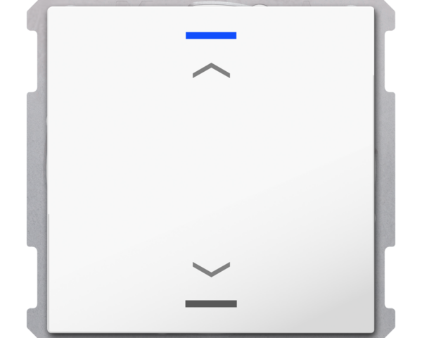 MDT Bouton-poussoir Light 63, 1 paire KNX, RGBW, blanc studio brillant, store.