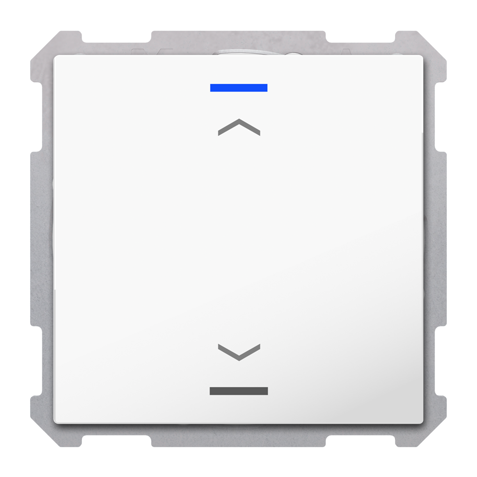 MDT Bouton-poussoir Light 63, 1 paire KNX, RGBW, sonde de température, blanc, store