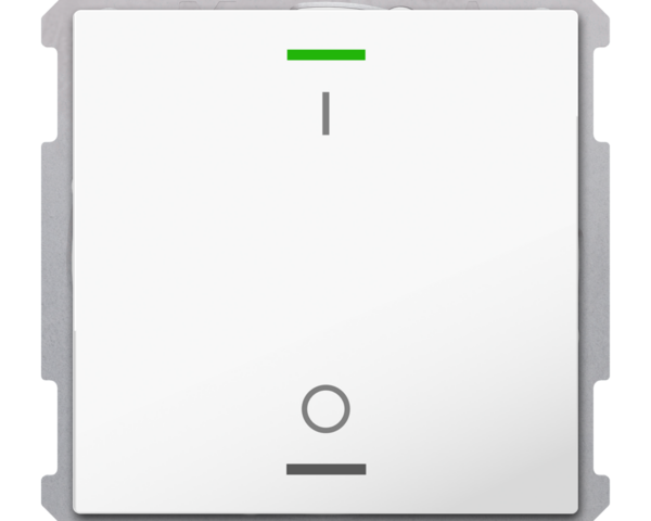 MDT Bouton-poussoir Light 63, 1 paire KNX, RGBW, sonde de temp, blanc, commutation.