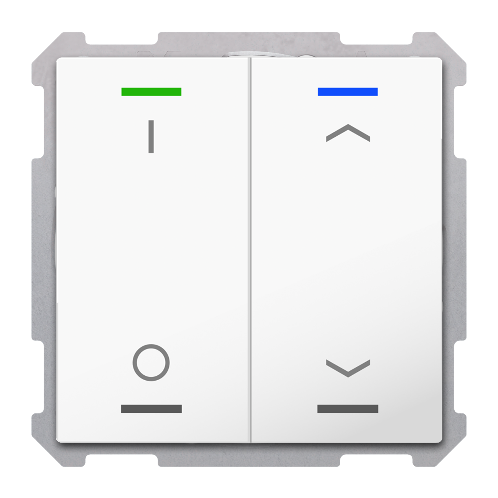 MDT Bouton-poussoir Light 63, 2 paires KNX, RGBW, sonde de temp, blanc, commut_store