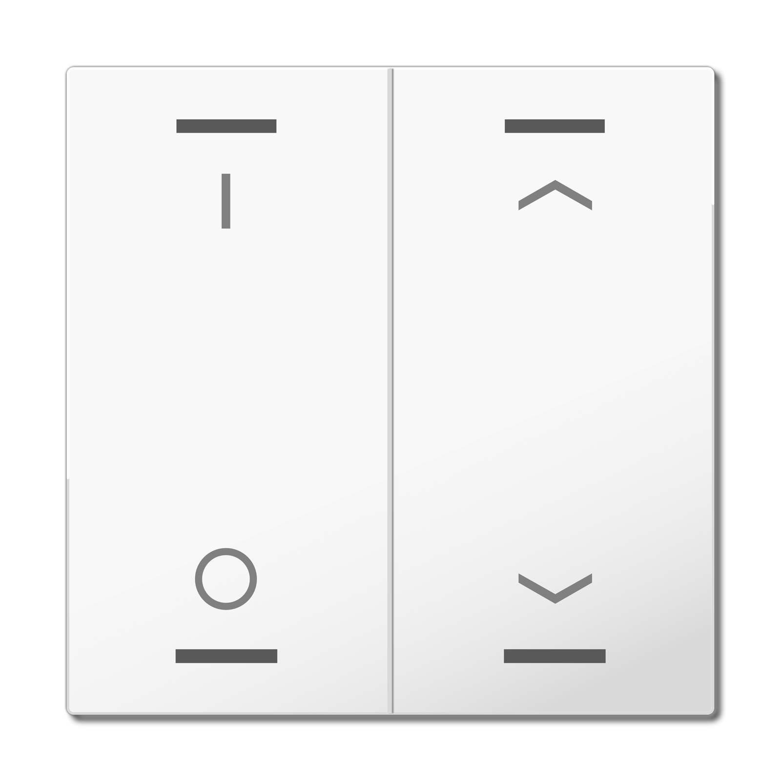 MDT Bascule MDT pour bouton-poussoir Light 63, 2 paires KNX blanc, commutation_store