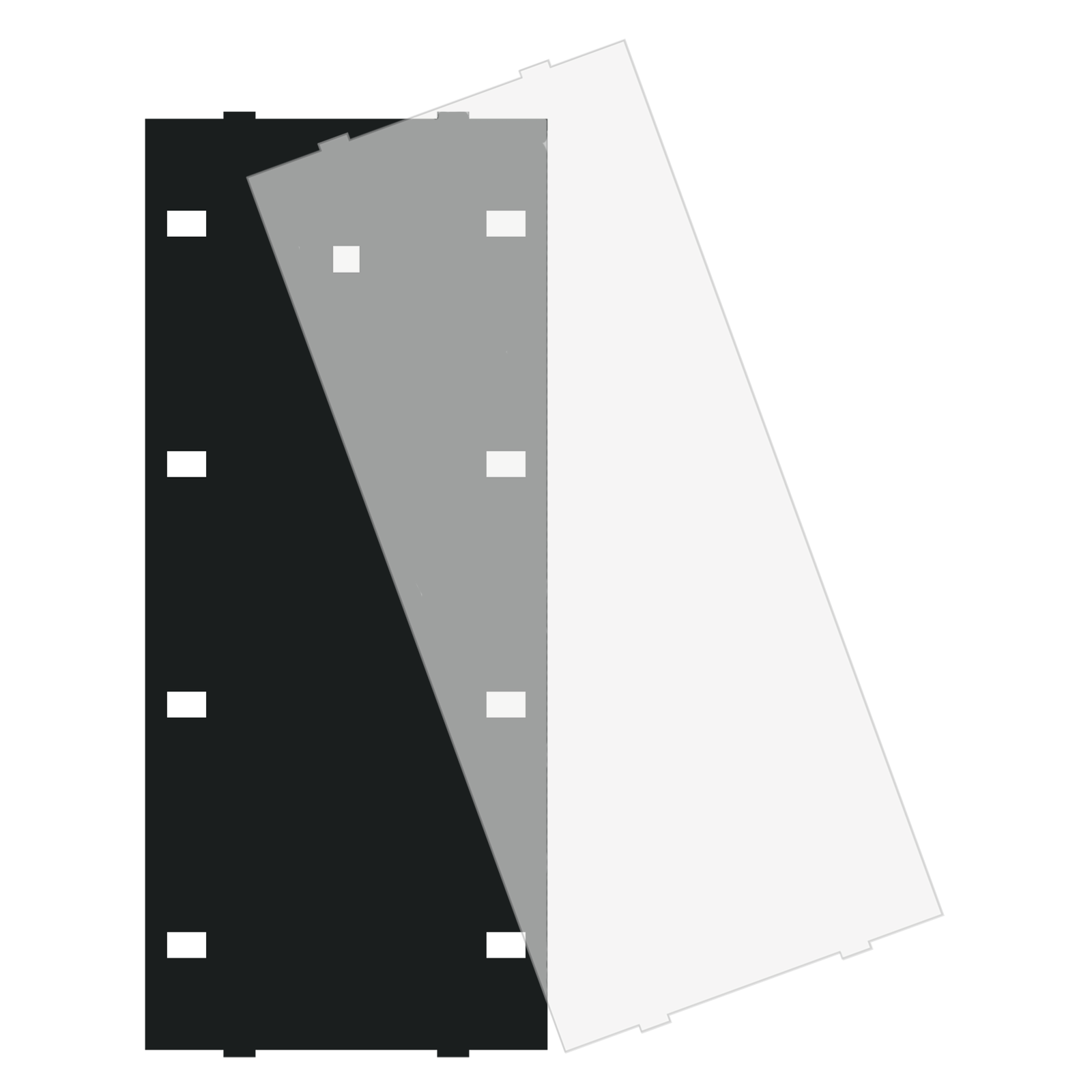 MDT Cache MDT pour étiquette pour BE-TA55x8.x2, noir