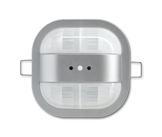 ABB Détecteur KNX couloir premium 24x2,5 mètres, 2 canaux, plafond encastré, Alu