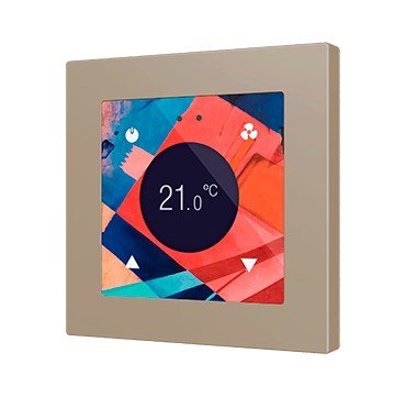 Zennio Flat RGB 55 Display. Interrupteur capacitif en verre avec écran - Personnalis