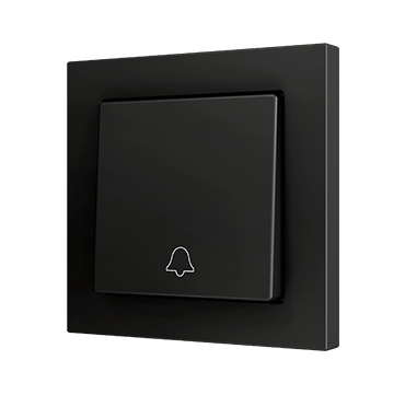 Zennio ZS55. Bouton poussoir "Soft" simple pour 1 entrée binaire 55 x 55 mm - Champa...