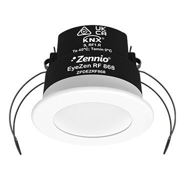 Zennio EyeZen RF 868. Détecteur de mouvement KNX-RF pour plafond (868 MHz) - Blanc