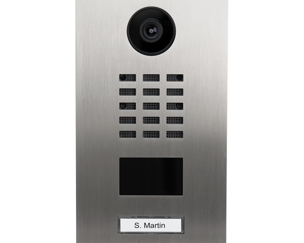 Doorbird D2201V Interphone Vidéo IP, Acier inoxydable V4A (résistant à l´eau salée), brossé