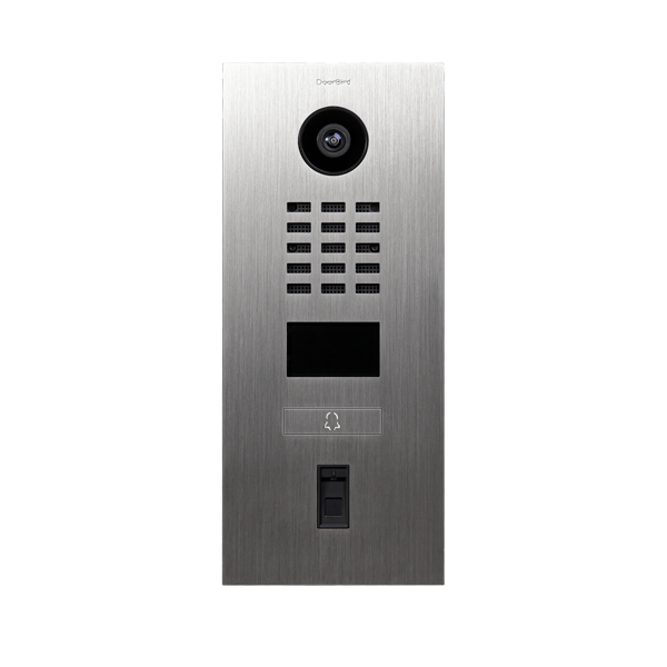 Doorbird D2201FV Fingerprint 50 Interphone Vidéo IP, Acier inoxydable V4A (résistant à l´eau salée), brossé