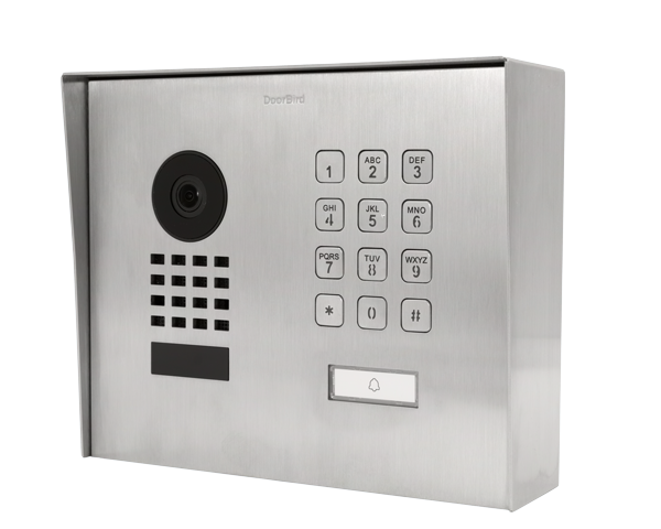 Doorbird D1101KH Modern Montage apparent Interphone Vidéo IP, Acier inoxydable V2A, brossé