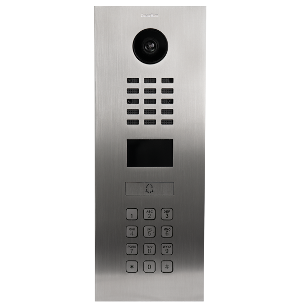 Doorbird D2201KV Interphone Vidéo IP, Acier inoxydable V4A (résistant à l´eau salée), brossé