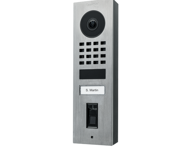 Doorbird D1101FV Fingerprint 50 Montage apparent Interphone Vidéo IP, Acier inoxydable V2A, brossé