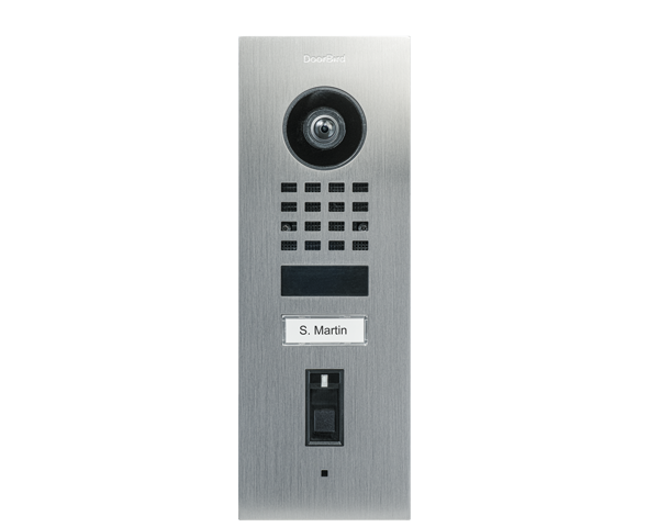 Doorbird D1101FV Fingerprint 50 Montage encastré Interphone Vidéo IP, Acier inoxydable V2A, brossé