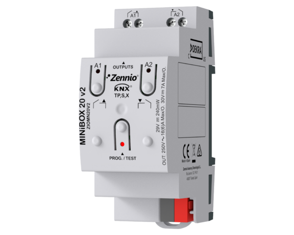Zennio MINiBOX 20 v2. Actionneur multifonction KNX avec KNX