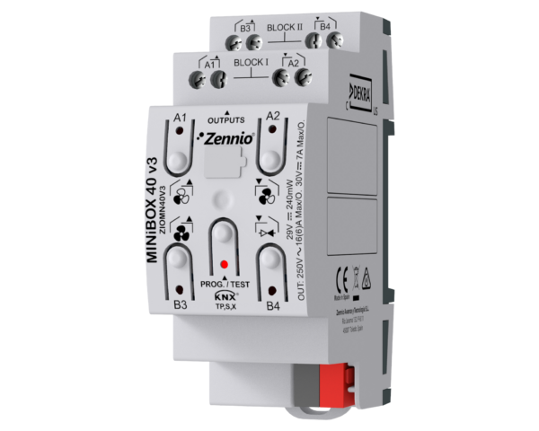 Zennio MINiBOX 40 v3. Actionneur multifonction KNX avec KNX