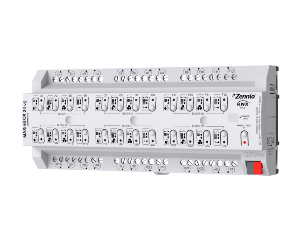 Zennio MAXinBOX 24 v2. Actionneur multifonction KNX - 24