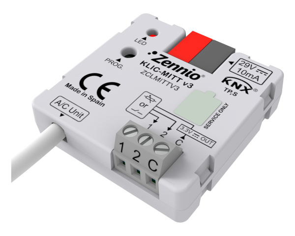 Zennio KLIC-MITT v3. Passerelle Mitsubishi Electric-KNX