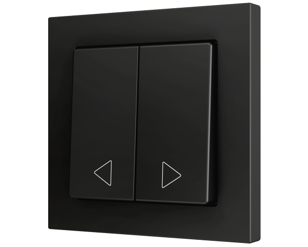 Zennio ZS55. Bouton poussoir "Soft" double pour 2 entrées