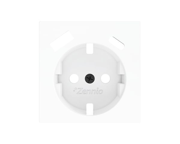 Zennio ZS55. Cache pour base de prise Schuko avec USB C et A