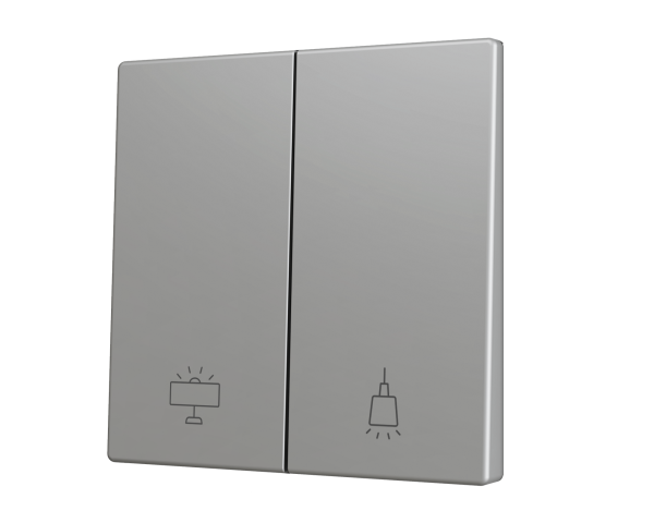 Zennio ZS70. Cache pour bouton poussoir Soft KNX double 70 x