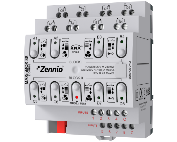 Zennio MAXinBOX 88. Actionneur multifonction KNX avec KNX