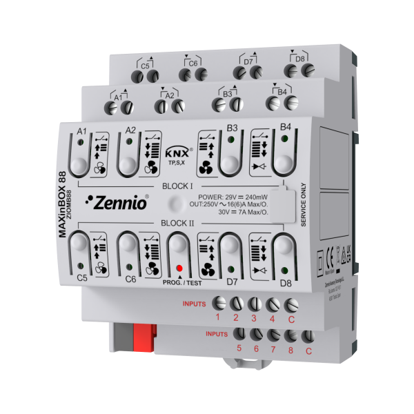 Zennio MAXinBOX 88. Actionneur multifonction KNX avec KNX