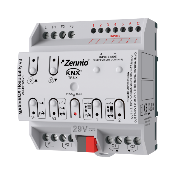 Zennio MAXinBOX Hospitality v3. Contrôleur de