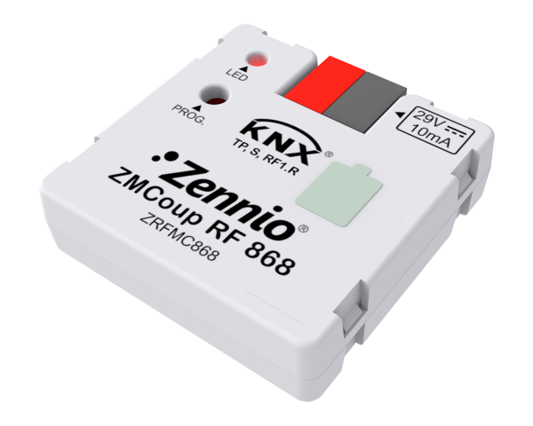 Zennio ZMCoup RF 868. Coupleur de médias KNX TP-RF (868 MHz)