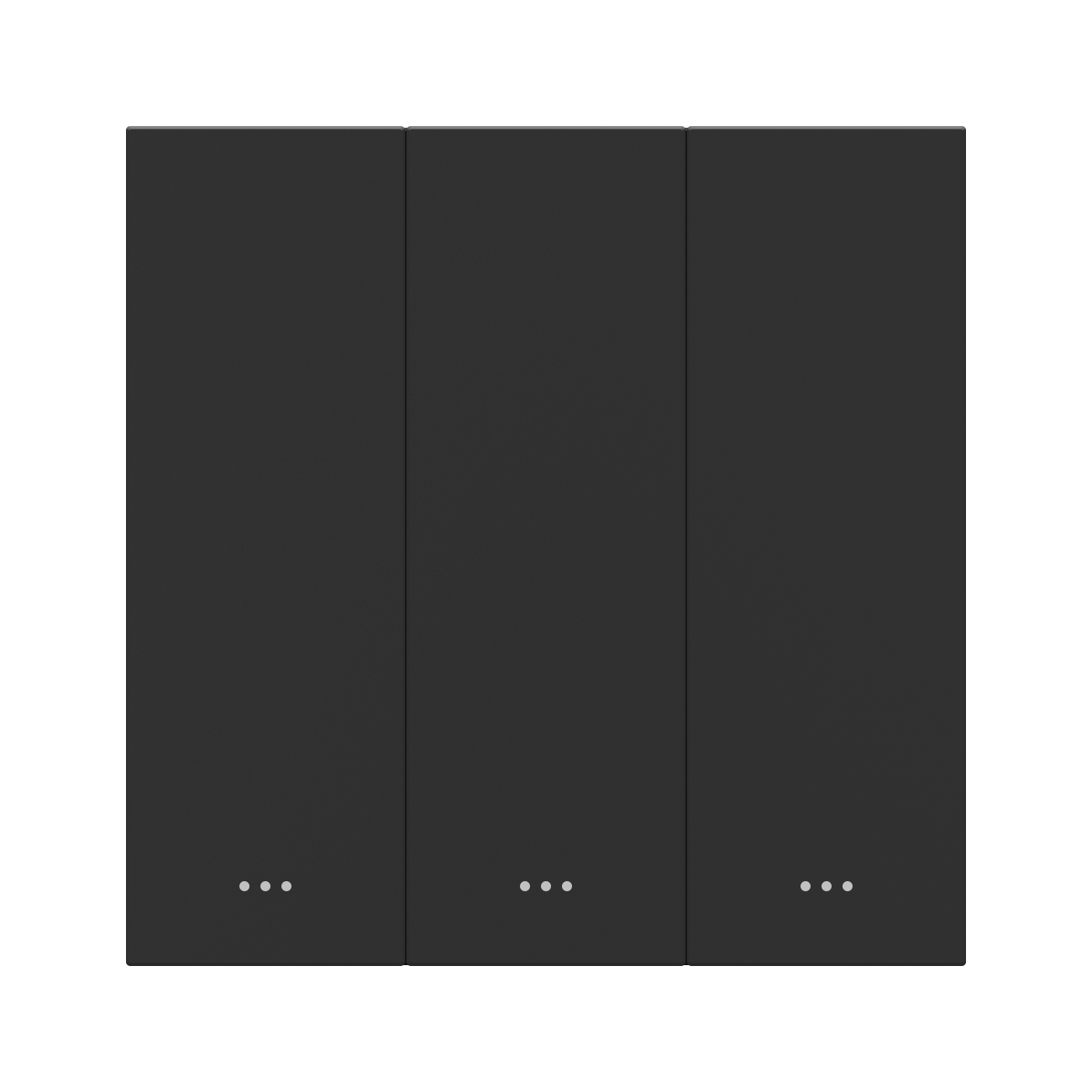 Akubela Black color 3 gang Key Switch