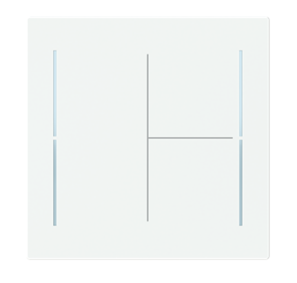 ABB Enjo 63x63 KNX 4 BP / 4 TOUCHES ART LINEAR Blanc Matt